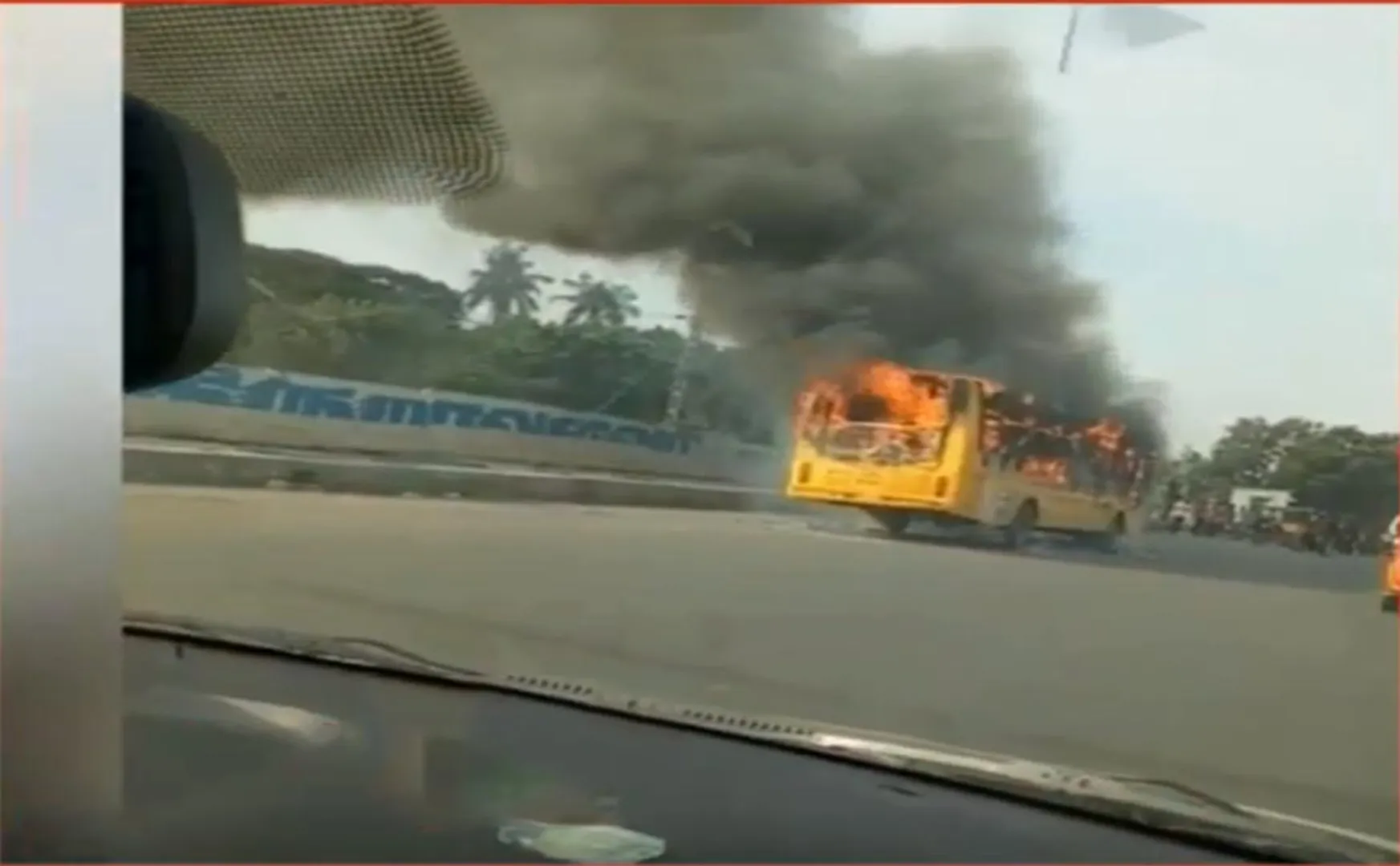 chennai college bus incident students safe 